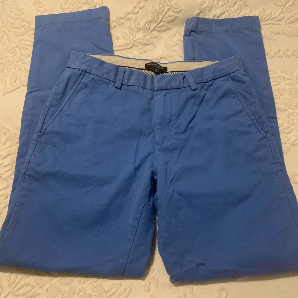 Banana Republic Aiden Chino Pants in Blue